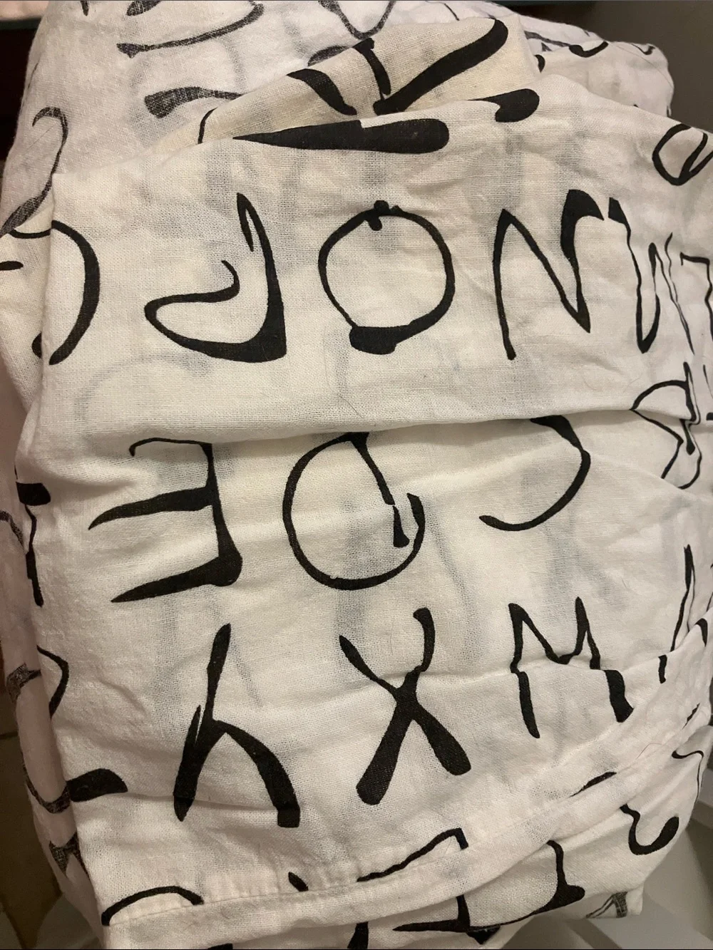IKEA alphabet duvet cover and sham